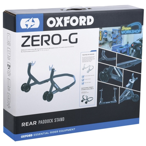 Stand Roata Moto Spate Oxford Zego-G Rear Stand Otel Negru OX263